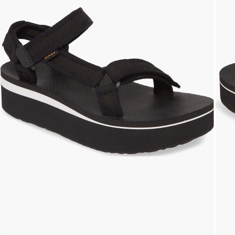 TEVA Black Platform Sandals